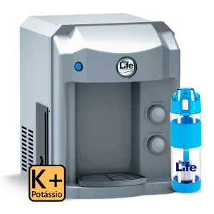 Kit Purificador de água alcalina com Potássio NEW HE OXI (K+) + garrafa de água alcalina