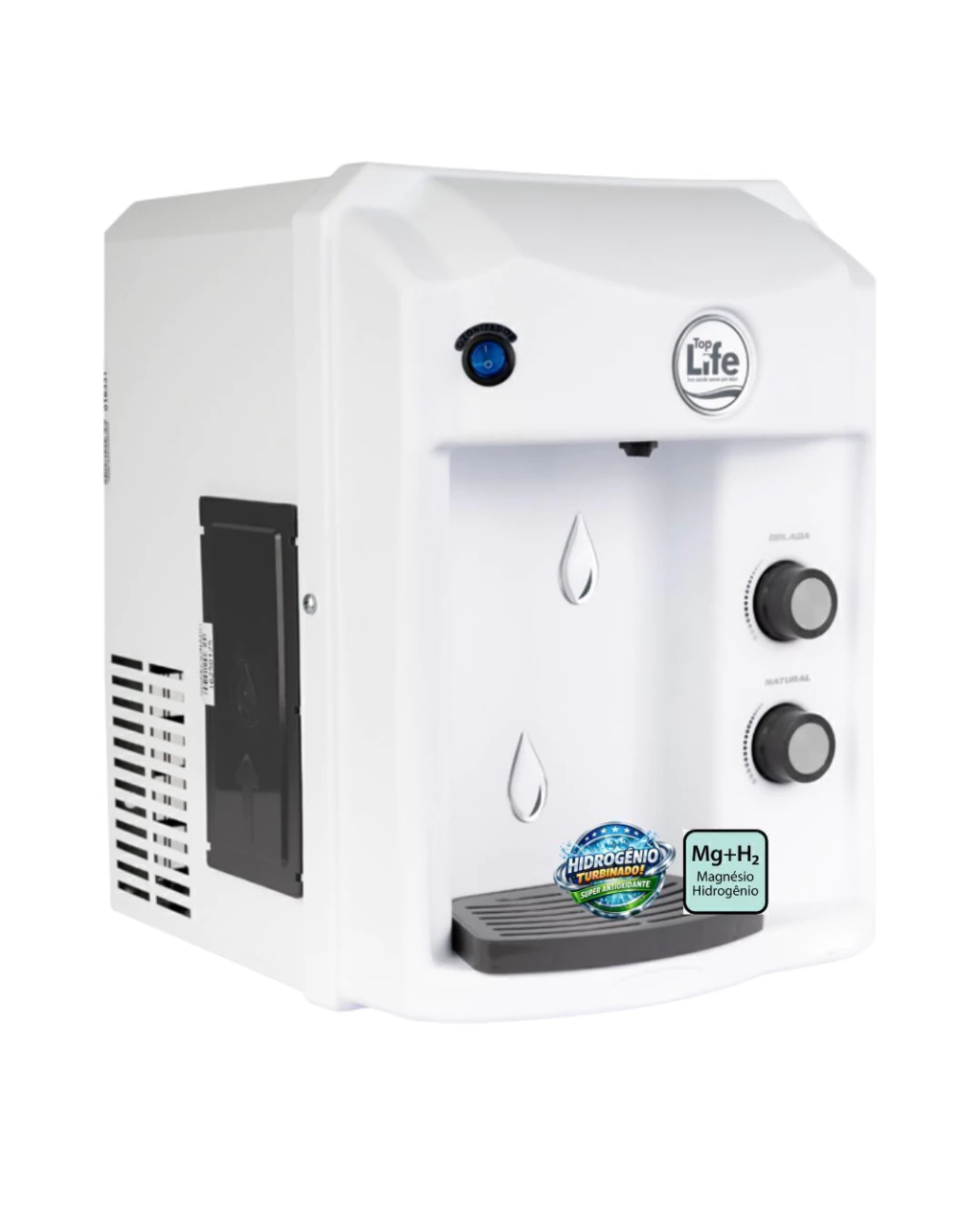 Purificador de água Alcalino com hidrogênio molecular e Ozônio modelo HE OXI MG+ H2 Top Life - Imagem 3